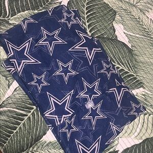 Star Patterned Blue Fabric